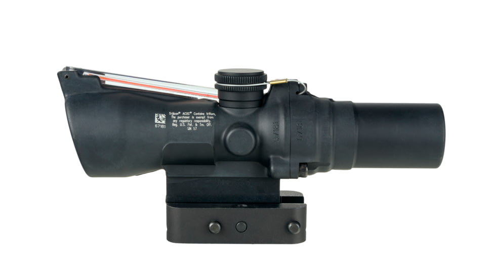 Trijicon Compact Dual Illuminated ACOG Scope, 1.5x24 mm, Red, 8 MOA Triangle Reticle, Matte Black, 400336
