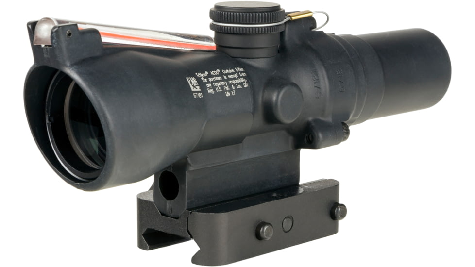 Trijicon Compact Dual Illuminated ACOG Scope, 1.5x24 mm, Red, 8 MOA Triangle Reticle, Matte Black, 400336
