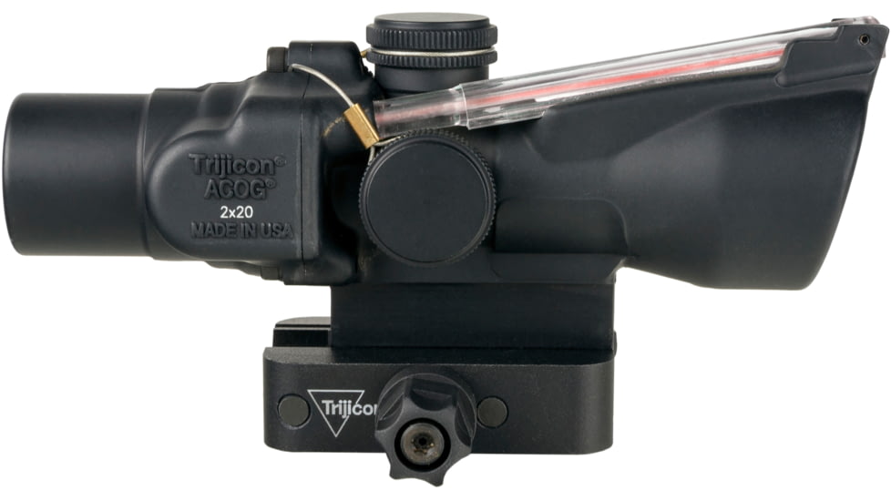 Trijicon Compact Dual Illuminated ACOG Scope, 2x20mm, Red, .223 Rapid Target RTR Reticle, Matte Black, 400388