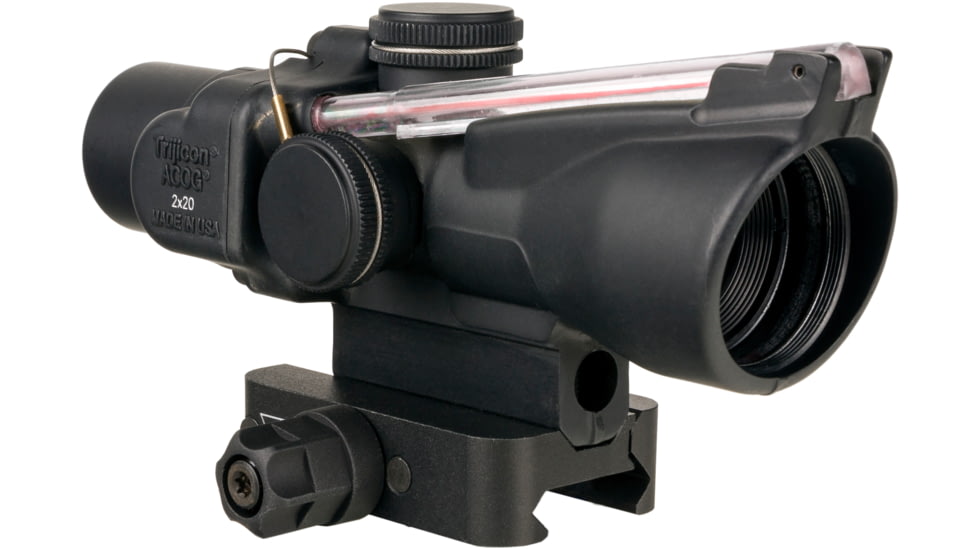Trijicon Compact Dual Illuminated ACOG Scope, 2x20mm, Red, .223 Rapid Target RTR Reticle, Matte Black, 400388