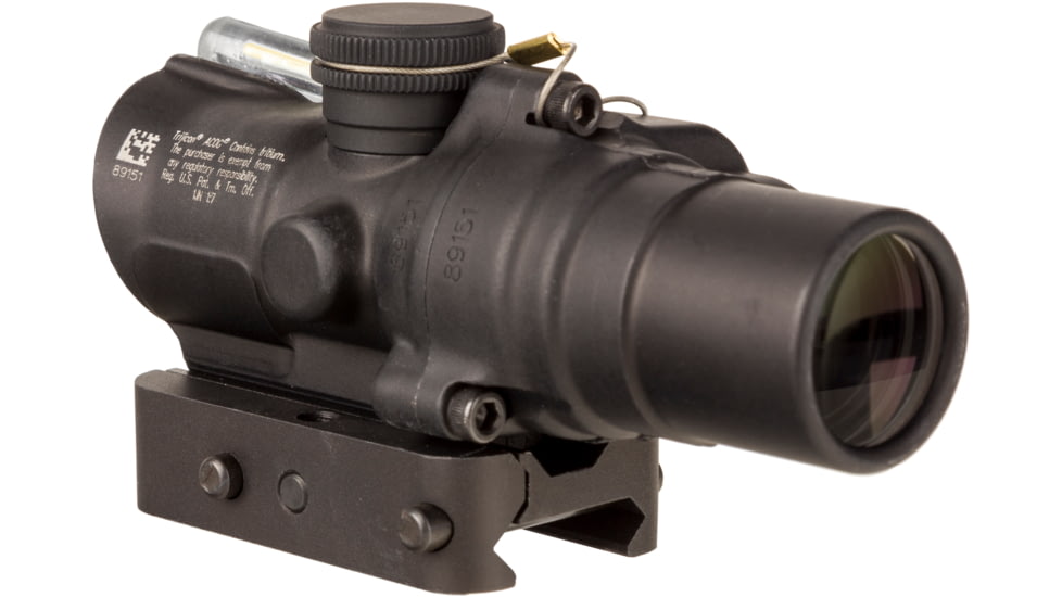 Trijicon Compact Dual Illuminated Low Height Q-LOC ACOG Scope, 1.5x16S, Amber, Circle Dot Reticle, Matte Black, 400332
