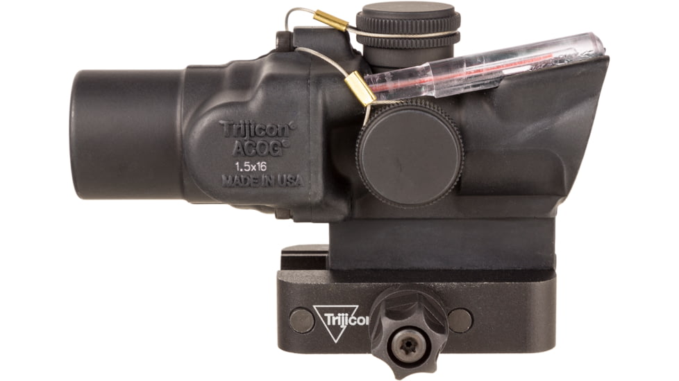 Trijicon Compact Dual Illuminated Q-LOC ACOG Scope, 1.5x16S, Red, 2 MOA Circle Dot Reticle, Matte Black, 400330