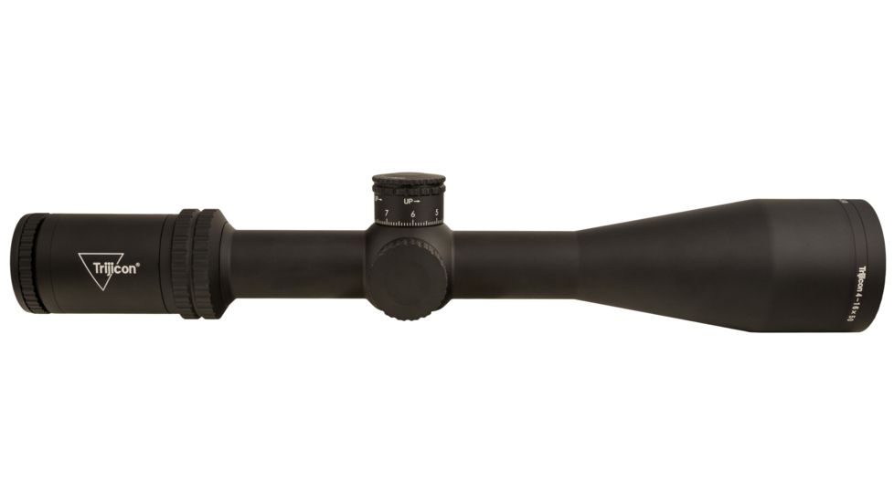 Trijicon Credo CR1650 4-16x50mm Rifle Scope, 30 mm Tube, Second Focal Plane, Black, Red MRAD Center Dot Reticle, Mil Rad Adjustment, 2900003