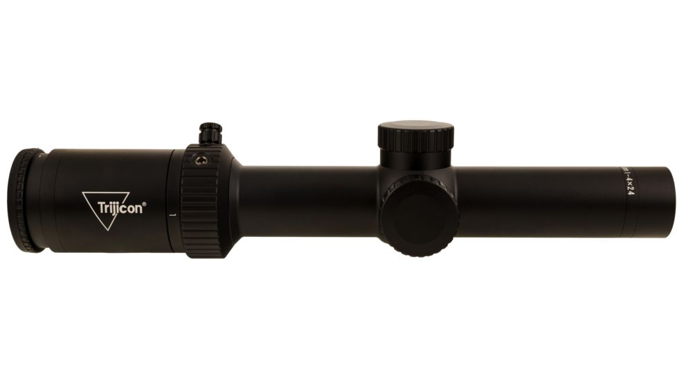 Trijicon Credo HX CRHX424 1-4x24mm Rifle Scope, 30 mm Tube, Second Focal Plane, Black, Green MOA Precision Hunter Reticle, MOA Adjustment, 2900008