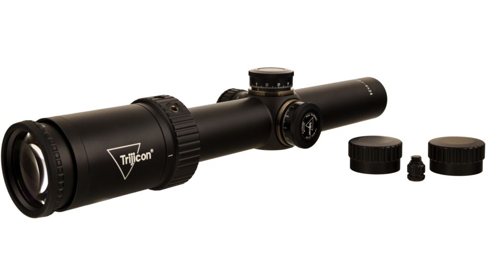 Trijicon Credo HX CRHX424 1-4x24mm Rifle Scope, 30 mm Tube, Second Focal Plane, Black, Green MOA Precision Hunter Reticle, MOA Adjustment, 2900008