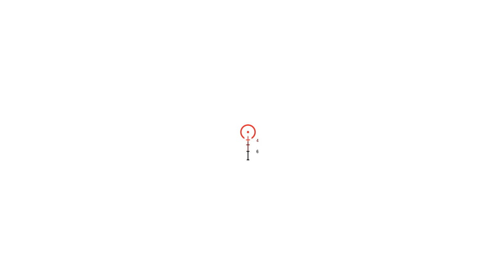 Trijicon Dual Illuminated Compact ACOG Scope, 3x24 mm, Red, .223/55gr. Horseshoe Dot Reticle, Matte Black, 400348