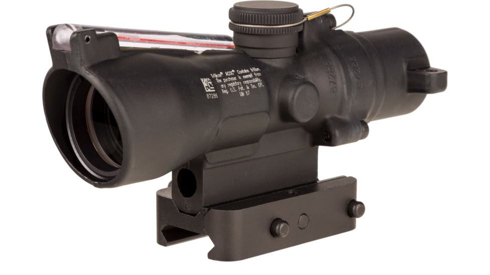 Trijicon Dual Illuminated Compact ACOG Scope, 3x24 mm, Red, .223/55gr. Horseshoe Dot Reticle, Matte Black, 400348
