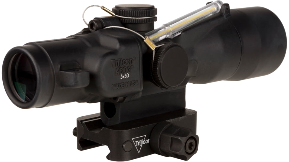 Trijicon Dual Illuminated Compact ACOG Scope, 3x30 mm, 300BLK 115/220gr. Amber, Crosshair Reticle, Matte Black, 400381