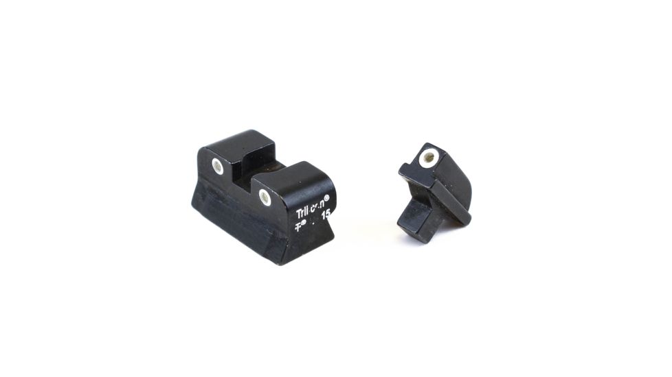 Trijicon Bright &amp; Tough Green Front &amp; Green Rear Night Sight Set - Colt Govt, Newer CA01