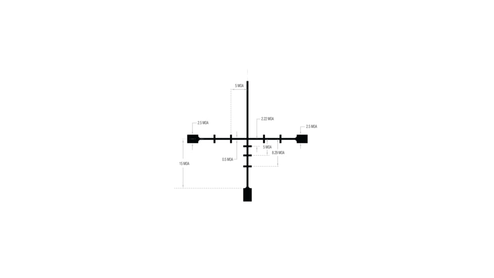 Trijicon Huron 1-6x24mm Rifle Scope, 30mm Tube, Second Focal Plane, BDC Hunter Holds Reticle, Satin Black, HR624-C-2700008