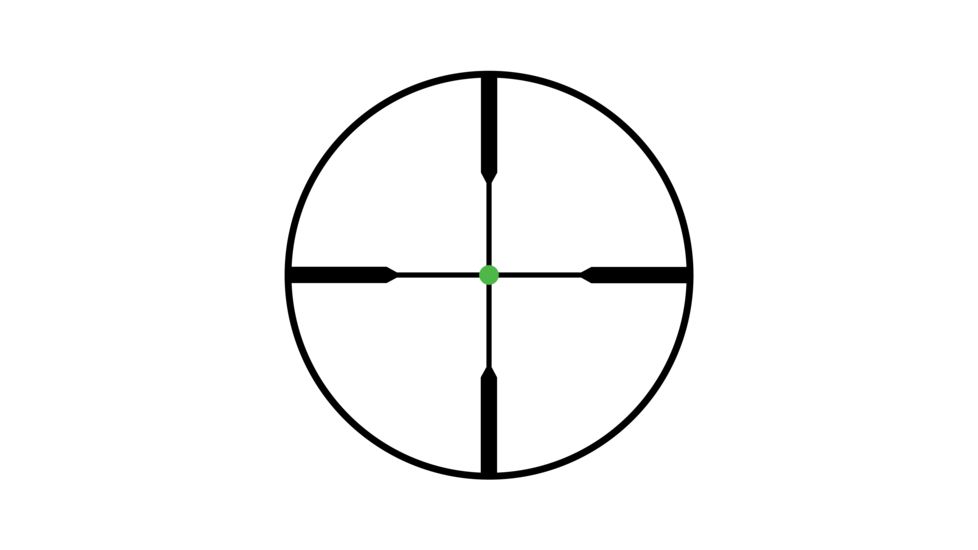 Trijicon AccuPoint TR-24 1-4x24mm Rifle Scope, 30 mm Tube, Second Focal Plane, Black, Green Standard Duplex Crosshair w/ Dot Reticle, MOA Adjustment, 200071