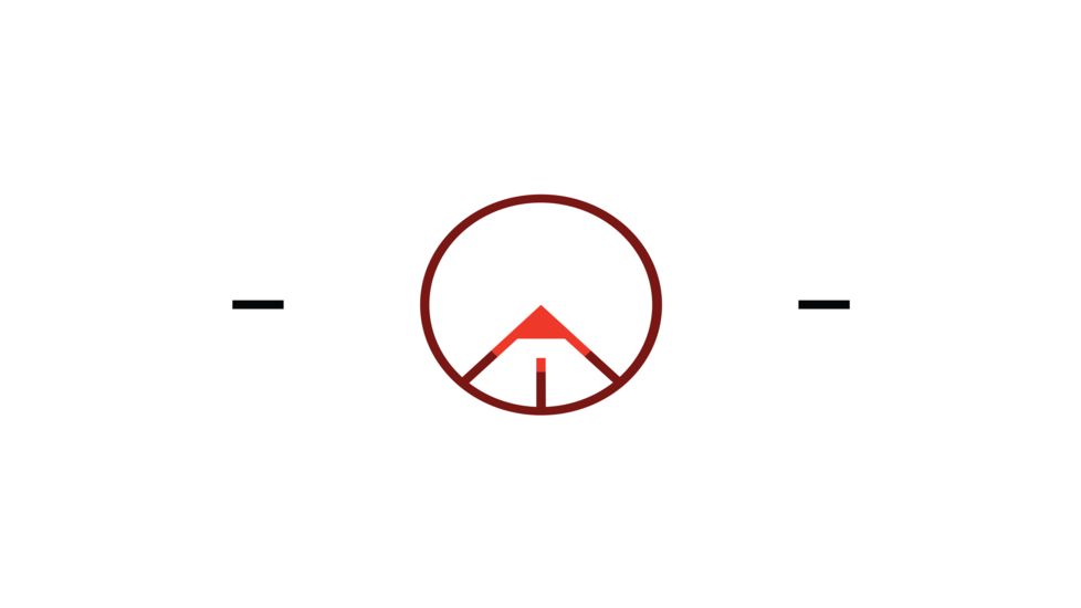 Trijicon Illuminated Red TA11B Circle Chevron Reticle