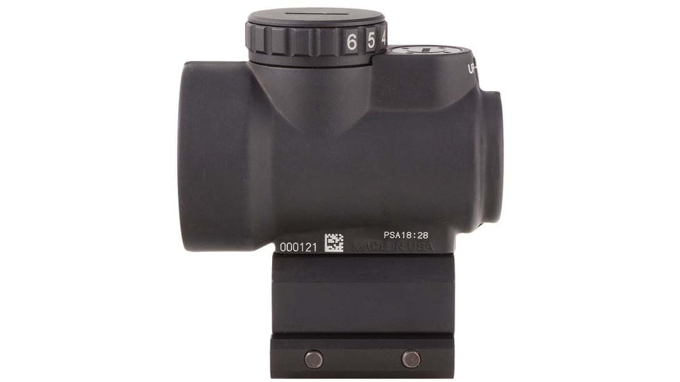 Trijicon MRO 1x25mm Adjustable Red Dot Sight, 2MOA Dot Reticle, Angled Glass, Black w/MRO Full Co-Witness Mount, MRO-C-2200005