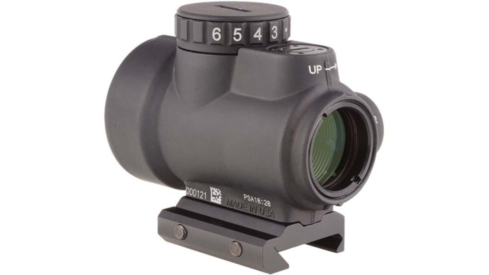EDEMO Trijicon MRO 1x25 mm, Adjustable Red Dot Sight, 2MOA Dot Reticle, Angled Glass, Black w/MRO Low Mount, MRO-C-2200004, EDEMO1