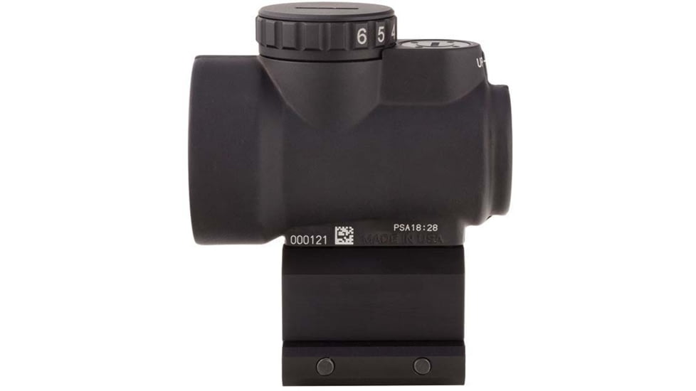 Trijicon MRO 1x25mm Adjustable Red Dot Sight, 2MOA Dot Reticle, Angled Glass, Black, w/MRO Lower 1/3 Co-Witness Mount, MRO-C-2200006