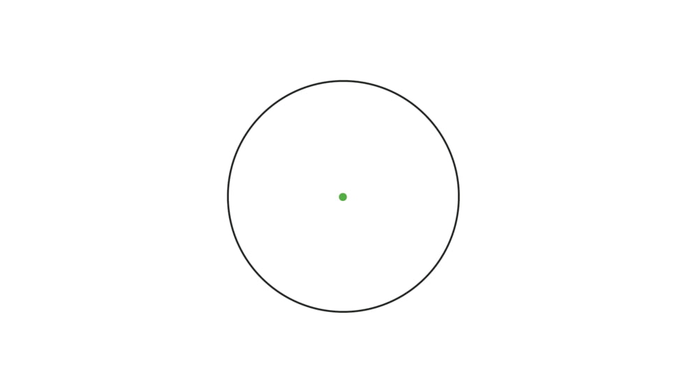 Trijicon MRO SD 1x25mm Reflex Green Dot Sight, 2.0 MOA Adjustable Green Dot, with Low Mount, Black, MRO-C-2200331