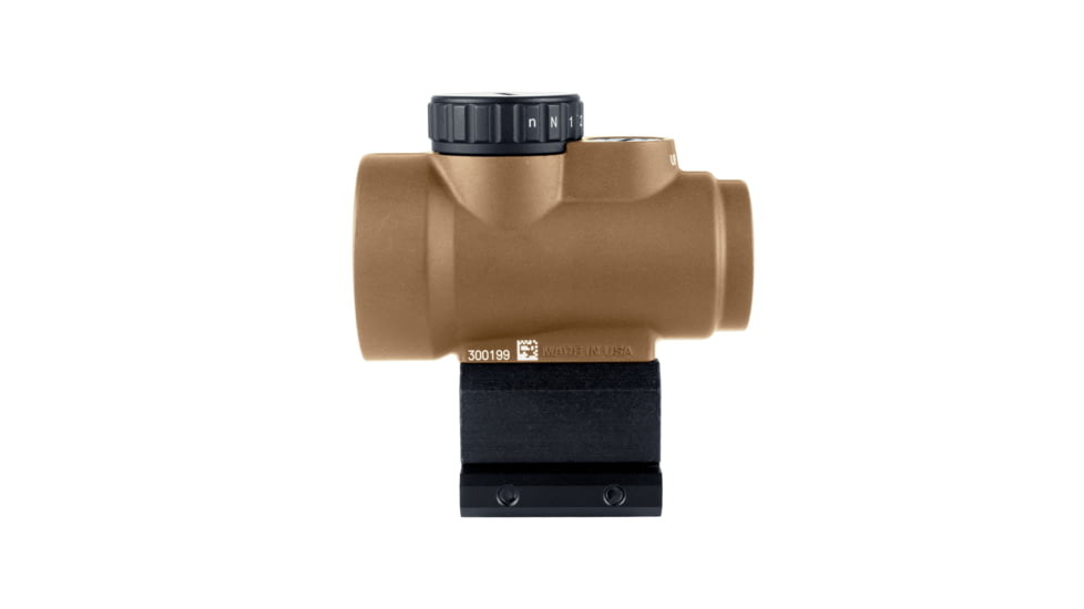 Trijicon MRO SD 1x25mm Reflex Red Dot Sight, 2.0 MOA Adjustable Red Dot, with Lower 1/3 Co-witness Mount, Anodized Coyote Brown, MRO-C-2200328