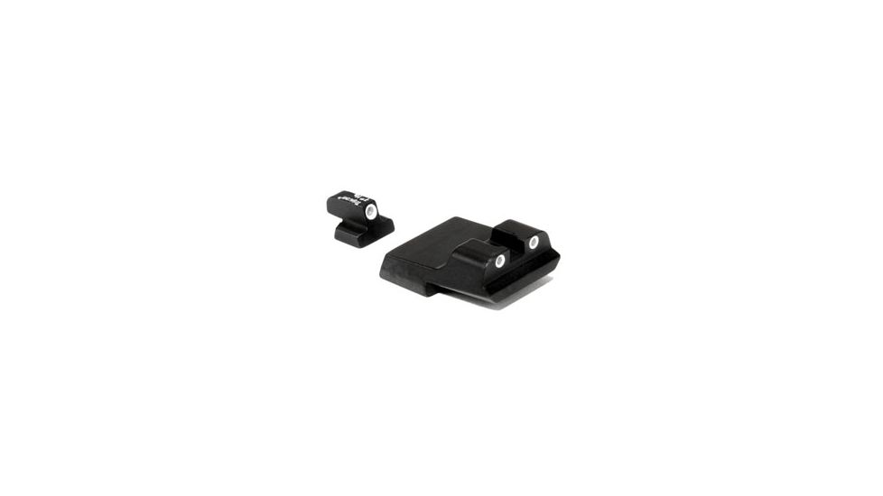 Trijicon Bright &amp; Tough Night Sight Set for S&amp;W, pt40 Long Rear, 3 Dot, Green Front, Green Rear SA15