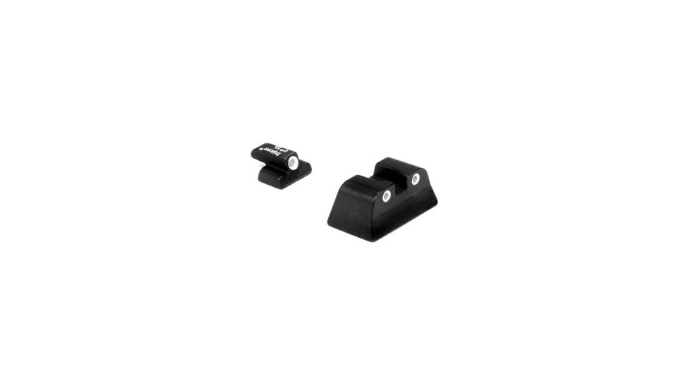 Trijicon Bright &amp; Tough Night Sight Set for Smith &amp; Wesson, Non-Novak LoMount - Green Front &amp; Rear SA04
