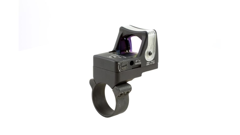 Trijicon RM04 RMR Dual Illuminated Reflex Sight, 7 MOA Amber/Gold Sight, RM36 Mount, Matte, Black, RM04-36