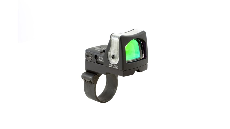 Trijicon RM04 RMR Dual Illuminated Reflex Sight, 7 MOA Amber/Gold Sight, RM36 Mount, Matte, Black, RM04-36