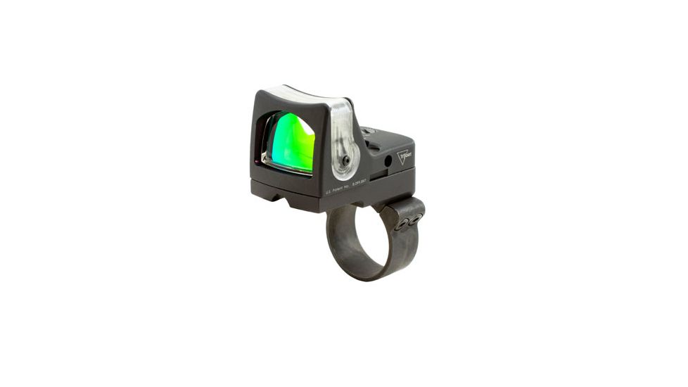 Trijicon RM04 RMR Dual Illuminated Reflex Sight, 7 MOA Amber/Gold Sight, RM36 Mount, Matte, Black, RM04-36