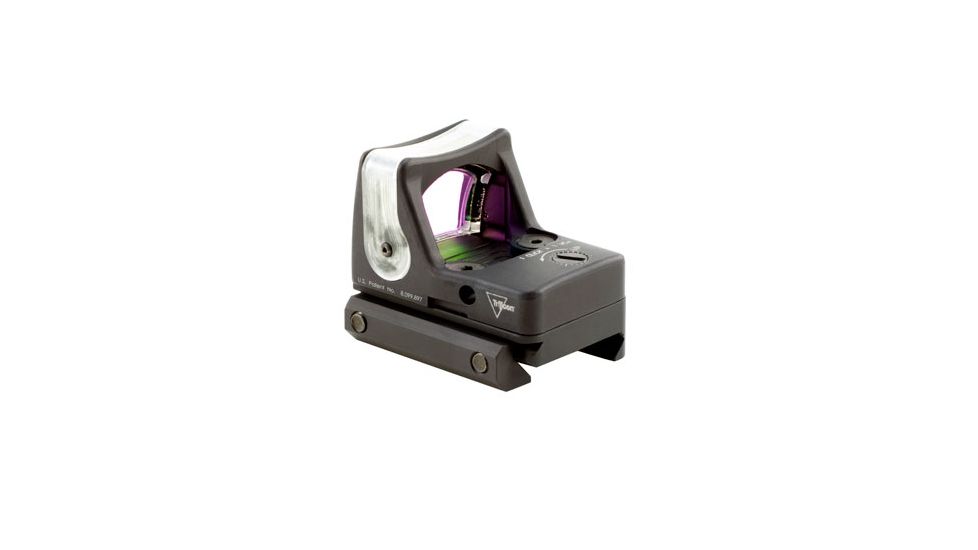 Dealer DEMO, Trijicon RM04 RMR Dual Illuminated Reflex Sight, 7 MOA Amber/Gold Sight, RM33 Mount, Matte, Black, RM04-33