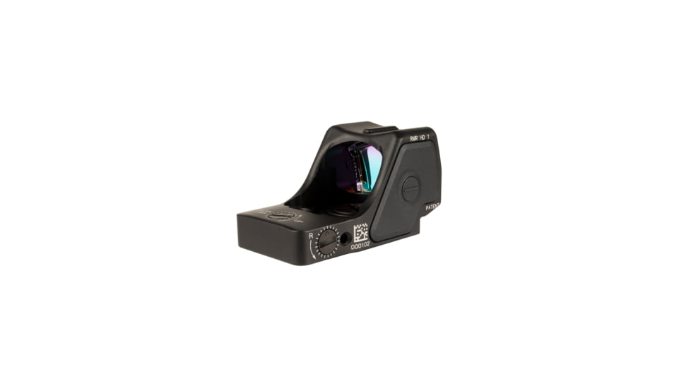 Trijicon RMR HD 1x Reflex Red Dot Sights, 55 MOA Adjustable LED Reticle w/ 1.0 MOA Red Dot, Black, 1 MOA, 3200001