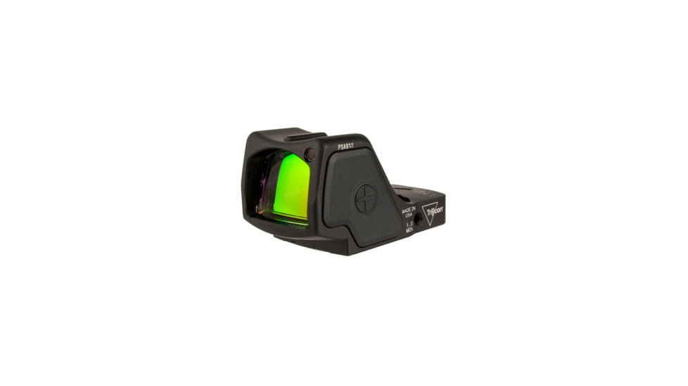 Trijicon RMR HD 1x Reflex Red Dot Sights, 55 MOA Adjustable LED Reticle w/ 1.0 MOA Red Dot, Black, 1 MOA, 3200001