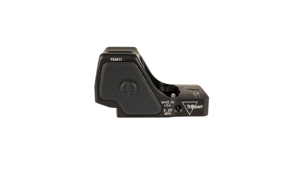 Trijicon RMR HD 1x Reflex Red Dot Sights, 55 MOA Adjustable LED Reticle w/ 3.25 MOA Red Dot, Black, 3.25 MOA, 3200002