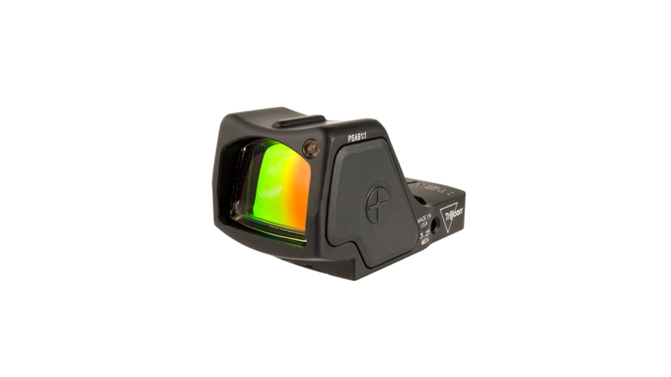 Trijicon RMR HD 1x Reflex Red Dot Sights, 55 MOA Adjustable LED Reticle w/ 3.25 MOA Red Dot, Black, 3.25 MOA, 3200002