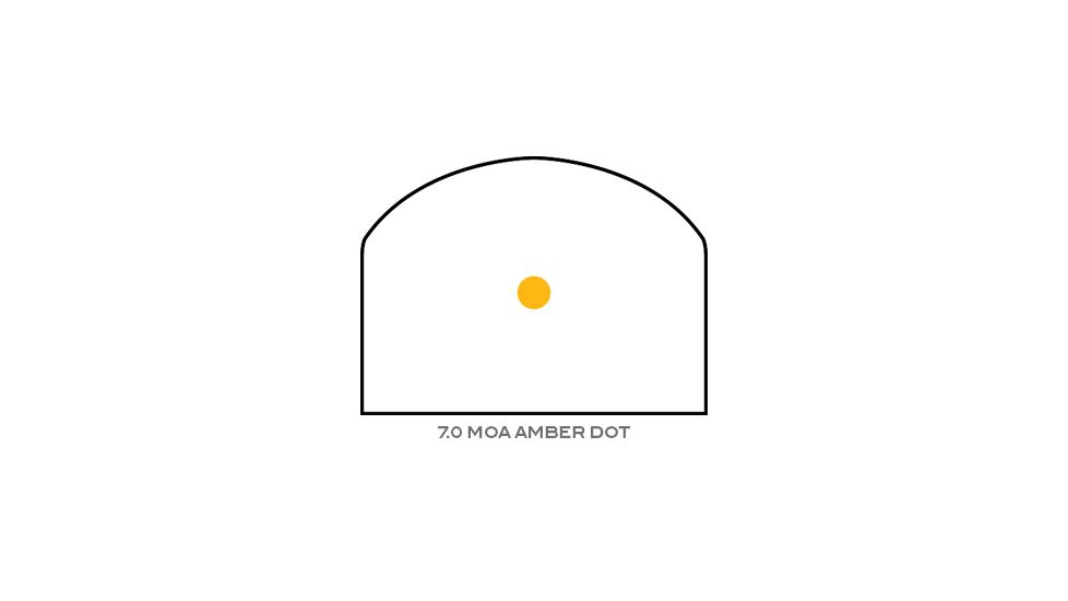 Trijicon RMR Nickel Boron Dual Illuminated Sight - 7.0 MOA Amber Dot RM04-C-700064