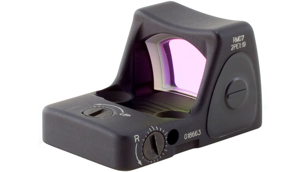 Trijicon RMR Type 2 Adjustable Red Dot Sight, 6.5 MOA Red Dot, No Mount, Black, RM07-C-700679
