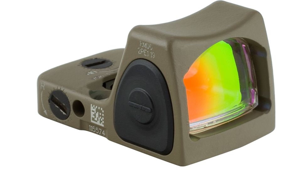 Trijicon RMR Type 2 Adjustable Red Dot Sight, 6.5 MOA Red Dot, No Mount, Cerakote Flat Dark Earth, 700717