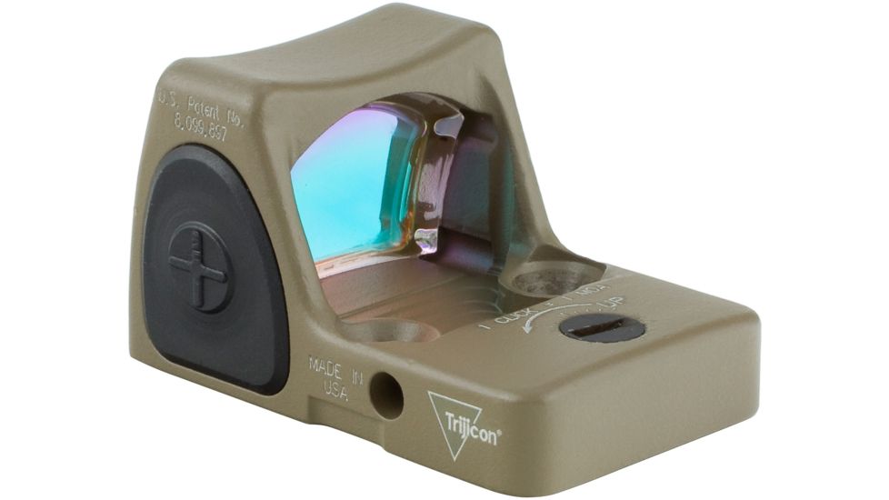 Trijicon RMR Type 2 Adjustable Red Dot Sight, 6.5 MOA Red Dot, No Mount, Cerakote Flat Dark Earth, 700717