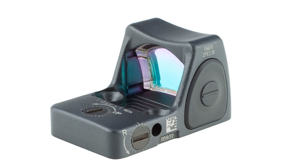 Trijicon RMR Type 2 Adjustable Red Dot Sight, 6.5 MOA Red Dot, No Mount, Cerakote Sniper Gray, 700715