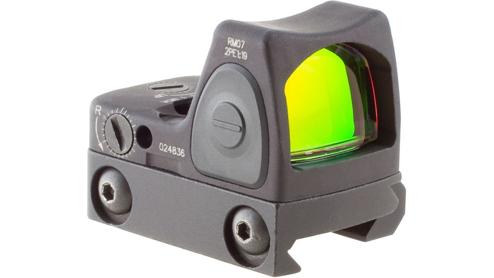 Trijicon RMR Type 2 Adjustable Red Dot Sight, 6.5 MOA Red Dot, RM33 Mount, Black, RM07-C-700680