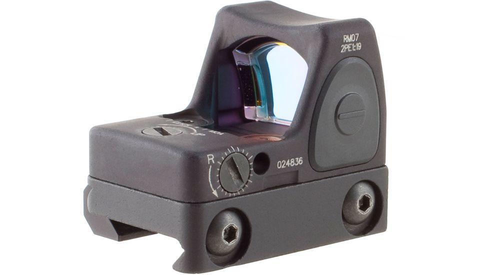 Trijicon RMR Type 2 Adjustable Red Dot Sight, 6.5 MOA Red Dot, RM33 Mount, Black, RM07-C-700680