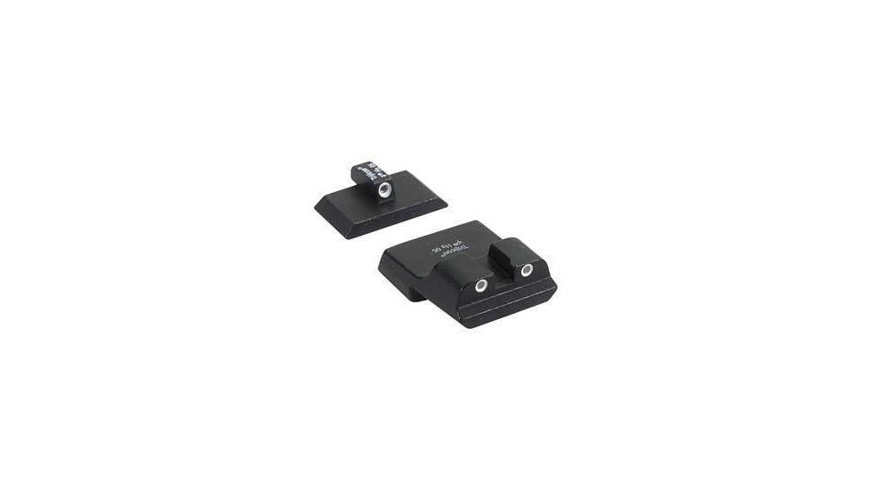 Trijicon Bright &amp; Tough 3 Dot Night Sight Set, Green Front, Green Rear - S&amp;W Value Series 457 SA28