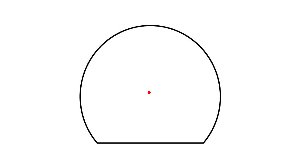 Trijicon SRO Adjustable LED Red Dot Sight,1x, 1.0 MOA Dot Reticle, 2500001