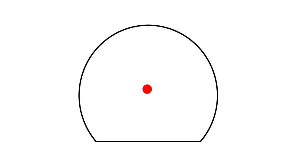 Trijicon SRO Adjustable LED Red Dot Sight,1x, 5.0 MOA Dot Reticle, 2500003