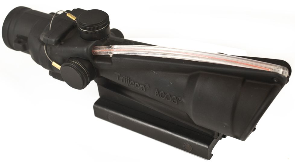 Trijicon TA11F ACOG 3.5x35 Rifle Scope with Red Chevron BAC .223 Flattop Reticle - includes Flat Top Adapter Rifle Scope