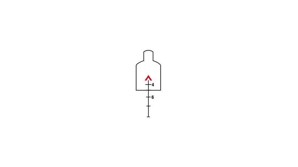 Trijicon TA11F ACOG 3.5x35 Rifle Scope with Red Chevron BAC .223 Flattop Reticle - includes Flat Top Adapter Rifle Scope