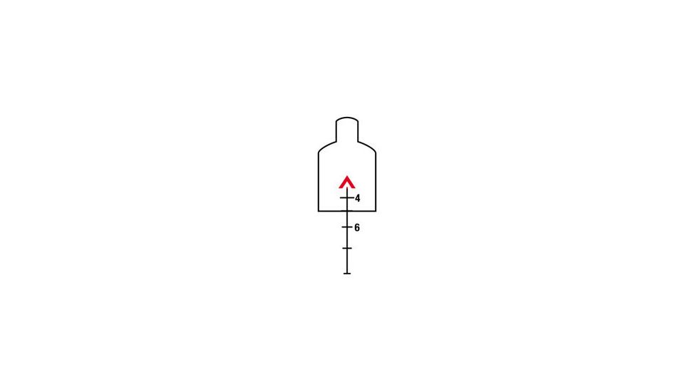 Trijicon Dual Illuminated Red Chevron .223 Ballistic Reticle