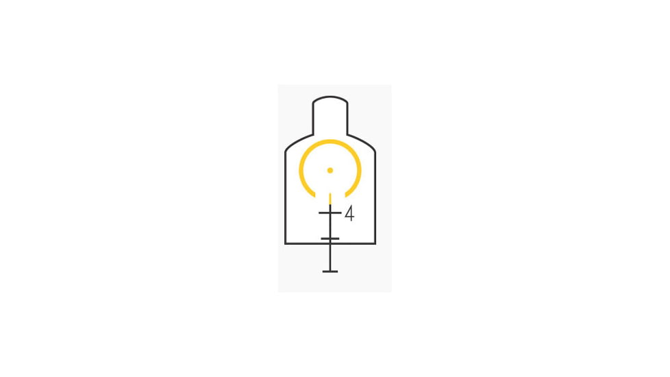 Trijicon Dual Illuminated Amber Horseshoe/Dot .223 Ballistic Reticle