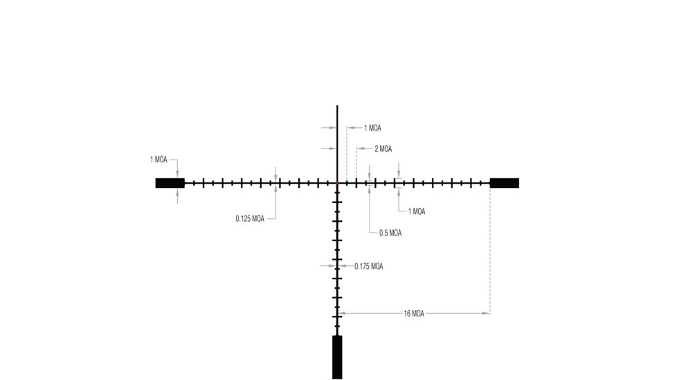 Trijicon Tenmile HX TMHX2450 6-24x50mm Rifle Scope, 30 mm Tube, Second Focal Plane, Black, Red MOA Ranging Reticle, MOA Adjustment, 3000003