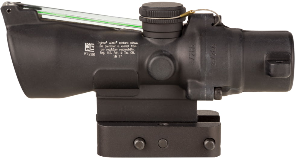 Trijicon XB Compact Dual Illuminated ACOG Crossbow Scope, 3x24 mm, 400-440 Fps, Green, Chevron Reticle, Matte Black, 400393