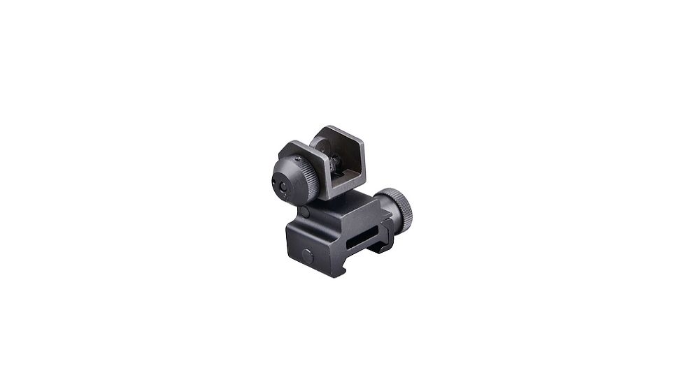 Trinity Force Low Profile Gas Block AR15 Flip-Up Rear Iron Sight, Black FS65