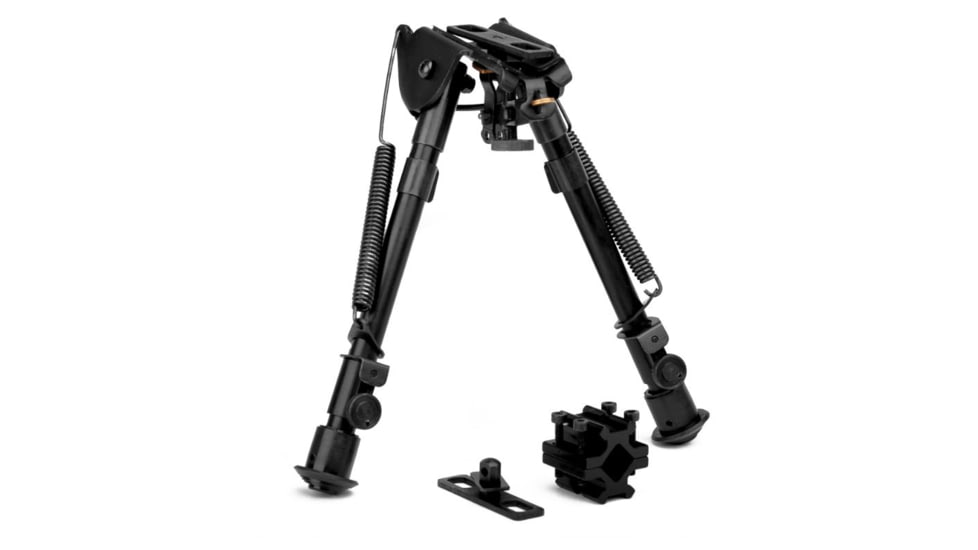 Trinity Force Tactical Full-Size Adj. Height Bipod, Black, Shrink Self-Motion, Tilt Feature, B ZSJJ88TA