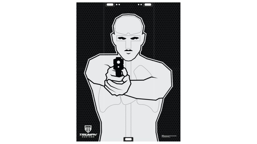 Triumph Systems Threat/No-Threat Double Sided Targets, Black/White 0200-00-001